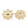 Alloy Filigree Flower Bead Caps PALLOY-J218-030G-1