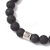 12Pcs 12 Styles 8mm Round Natural Lava Rock Constellation Beaded Bracelet Sets BJEW-JB10870-4