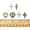 60Pcs 6 Styles Tibetan Style Alloy Pendants TIBEP-FS0001-24-5