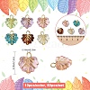 60Pcs 6 Colors Acrylic Pendants PALLOY-YW00167-3