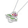 925 Sterling Silver Pendant Necklaces NJEW-F246-05P-2