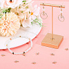 10Pcs Brass Clear Cubic Zirconia Tiny Cross Charms KK-BBC0015-92-4