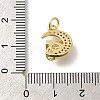 Rack Plating Brass with Cubic Zirconia Pendants KK-Z086-13G-01-3