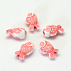 Fish Craft Style Acrylic Beads X-SACR-R886-10-2