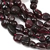 Natural Garnet Nuggets Beads Strands G-J335-32-5