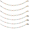 6Pcs 2 Style Acrylic Number Bead Knitting Row Counter Chains HJEW-SC0001-50-1