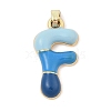 Alloy Enamel Pendants ENAM-S023-01G-F-2