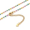 304 Stainless Steel Enamel Twisted Chain Necklaces NJEW-JN03154-2