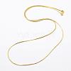 Rack Plating Brass Handmade Necklace Making CHC-E012-02G-FF-1