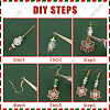 SUNNYCLUE DIY Christmas Snowflake Earring Making Kit DIY-SC0022-84-6