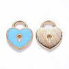 Alloy Enamel Charms X-ENAM-S121-039D-1