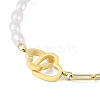 Ion Plating(IP) 304 Stainless Steel Heart Link Bracelets for Women BJEW-K254-12G-2