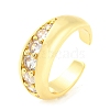 Brass Open Cuff Rings RJEW-Q781-08G-1