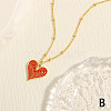 Women's Brass Enamel Necklaces FS-WG2EC7F-01-1