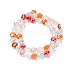 Electroplated Glass Beads Strands EGLA-P067-04A-01-2
