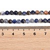 Natural Sodalite Beads Strands G-Z163-C02-4mm-5