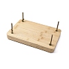 (Defective Closeout Sale: Wood Board Indentation)Wooden Book Press Tools AJEW-XCP0002-94-2