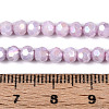Anti-Tarnish Electroplate Glass Beads Strands EGLA-T021-4mm-15-03-4