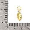 RaRack Plating Brass Micro Pave Cubic Zirconia Pendants KK-F883-09G-3