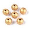 Spray Painted Round Natural Schima Wood Beads WOOD-A018-14mm-01-1