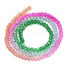 Transparent Painted Glass Beads Strands DGLA-A034-T2mm-A03-5