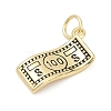Brass Enamel Pendants KK-U062-56G-2
