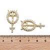 Brass Micro Pave Cubic Zirconia Pendants KK-Q006-53B-G-3