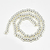 Electroplate Non-magnetic Synthetic Hematite Beads Strands G-Q465-38S-2