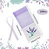 25Pcs Printed Cotton Organza Dried Flower Storage Drawstring Bags with Ribbon ABAG-SP0001-56B-2
