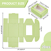 Rectangle Paper Folding Shipping Box with Window CON-WH0099-25A-2