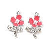 Alloy Rhinestone Enamel Pendants ENAM-K020-01C-2