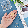 10Pcs Titanium Alloy Keychains Clasps KEYC-FH0001-23-3