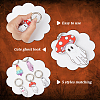 Halloween Ghost Printed Opaque Acrylic Shoe Charms PALLOY-AB00081-4