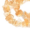 Natural Citrine(Heated) Beads Strands G-K400-A01-5x8-3