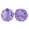 Faceted Round Acrylic Beads X-PL505Y-15-1