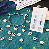  24Pcs 12 Styles 304 Stainless Steel Charms STAS-TA0002-31-15