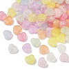 Transparent Crackle Acrylic Beads OACR-B031-07-1