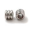 201 Stainless Steel European Beads STAS-M089-04P-2