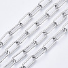 Tarnish Resistant 304 Stainless Steel Paperclip Chains CHS-N001-02P-1