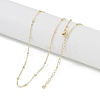 Brass Satellite Chains Necklaces NJEW-U008-04G-1