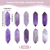 Beebeecraft 10Pcs Natural Amethyst No Hole G-BBC0001-17-2