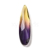 Pointed Back Gradient Glass Rhinestone Cabochons GLAA-B012-46-3