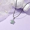 Natural Green Aventurine  Pendant Necklaces NJEW-JN04931-2