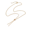 Brass Slider Necklace Makings AJEW-JB01263-01-1