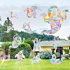 Halloween Ghost Rainbow Prism Electrostatic Window Stickers PW-WG9D1AB-01-6