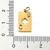 304 Stainless Steel Pendants STAS-C097-65G-3