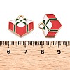 Christmas Theme Alloy Enamel Pendants ENAM-T020-10O-3