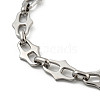 Non-Tarnish 304 Stainless Steel Link Chains Bracelets for Men & Women BJEW-D042-12P-2