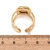 Hammered 304 Stainless Steel Cuff Ring Components SA-CBAC0DF-02C-G-3
