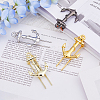 SUPERFINDINGS 4Pcs 4 Colors Alloy Bookmarks AJEW-FH0004-54-4